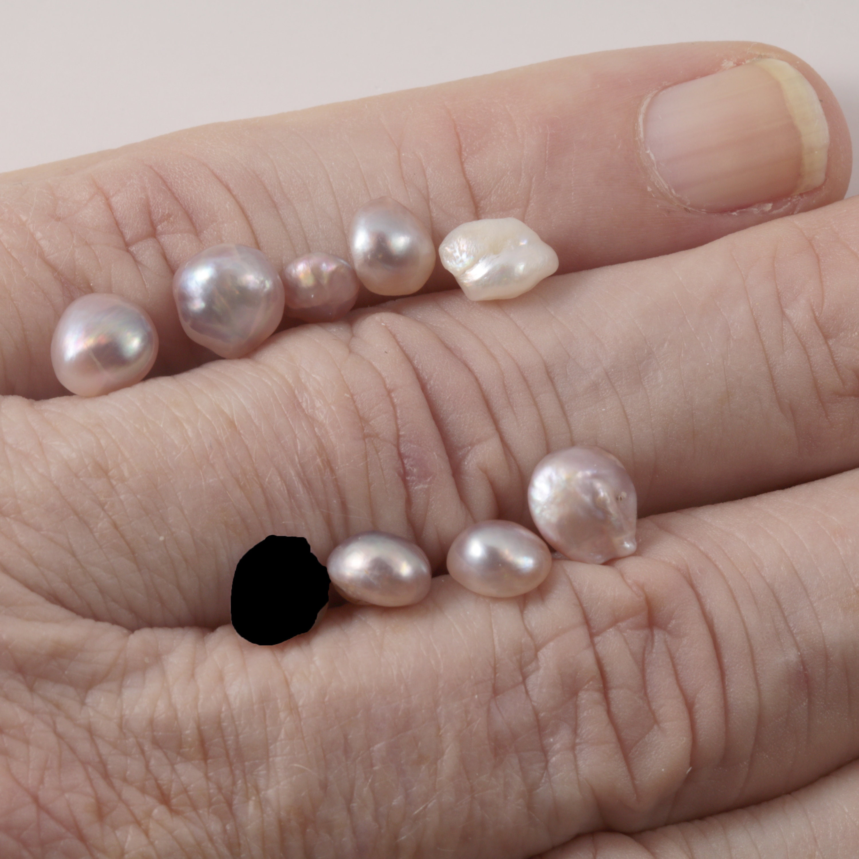 8 natural freshwater river pearls 9cts tot. Loose rare all Etsy