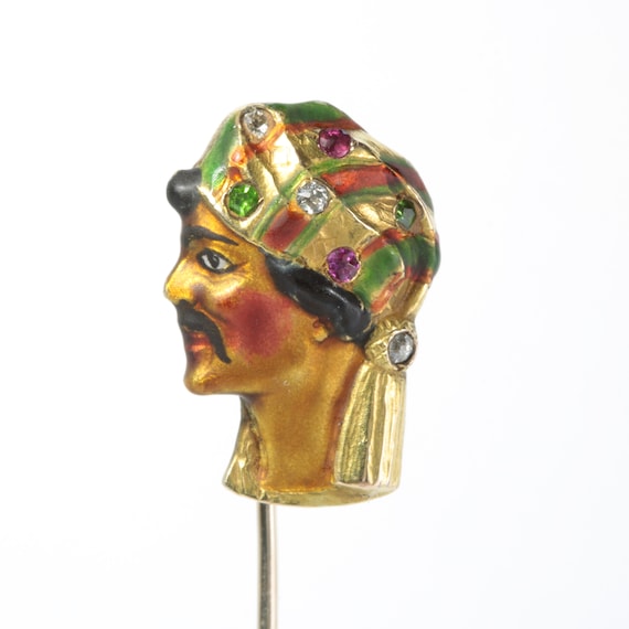 Antique vintage Arab Sheik stick pin/stickpin/lap… - image 1