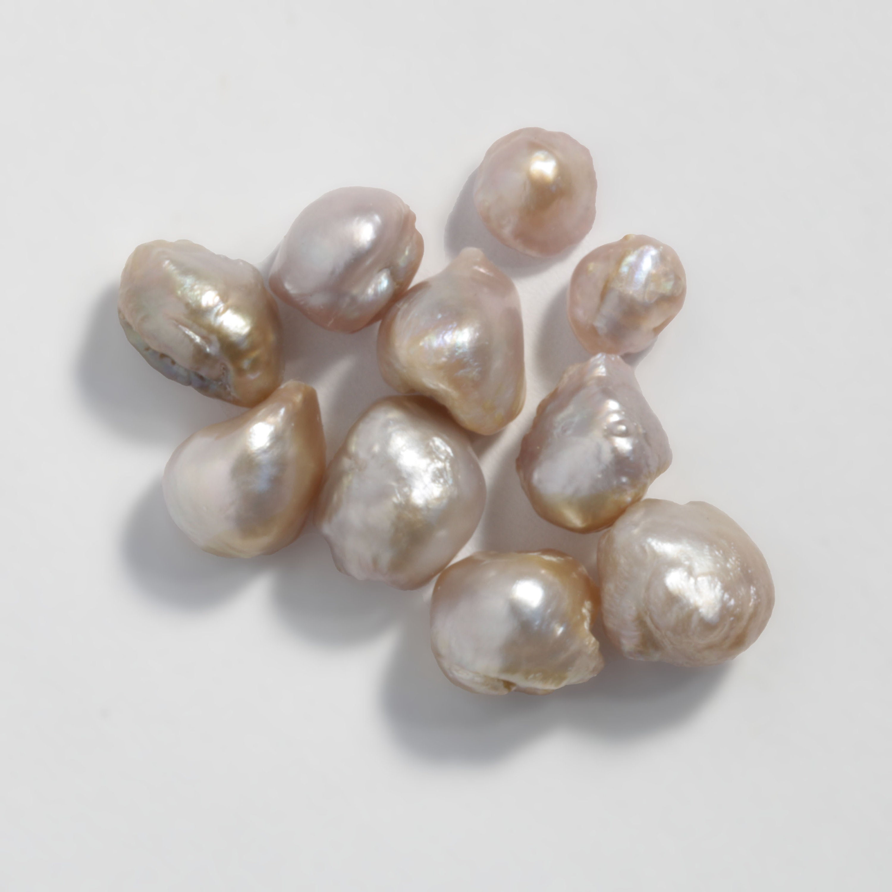 10 ALL Natural freshwater river pearls 17cts tot. Rare Loose Etsy