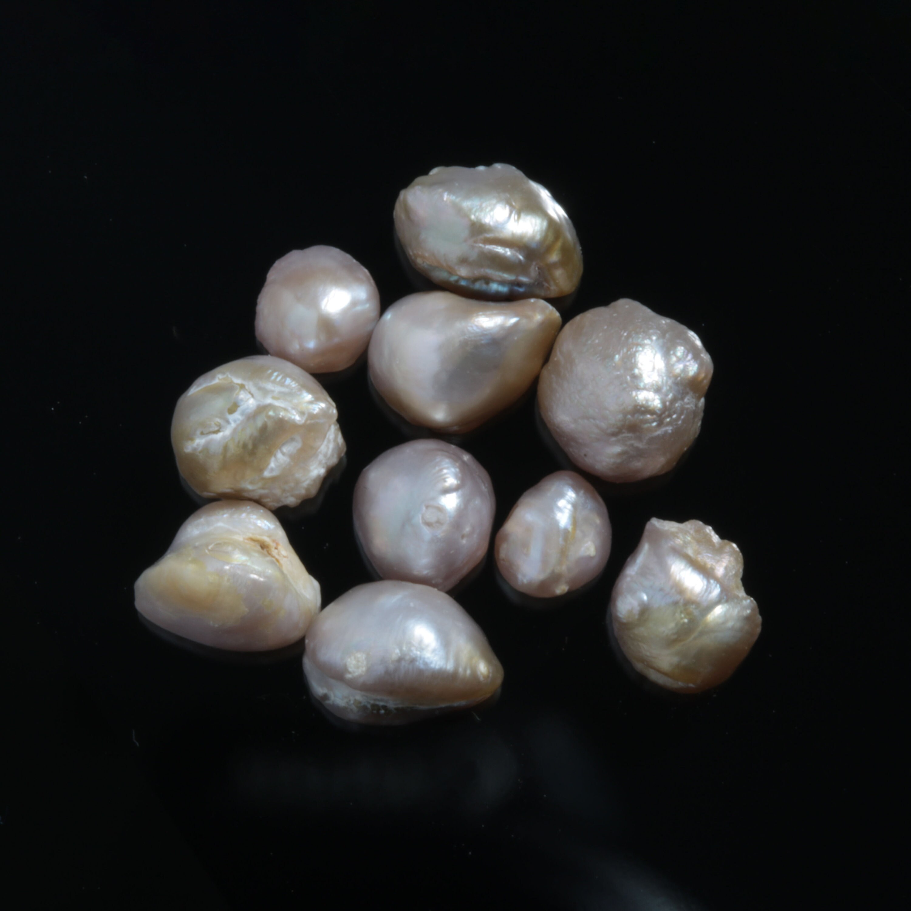 10 ALL Natural freshwater river pearls 17cts tot. Rare Loose Etsy