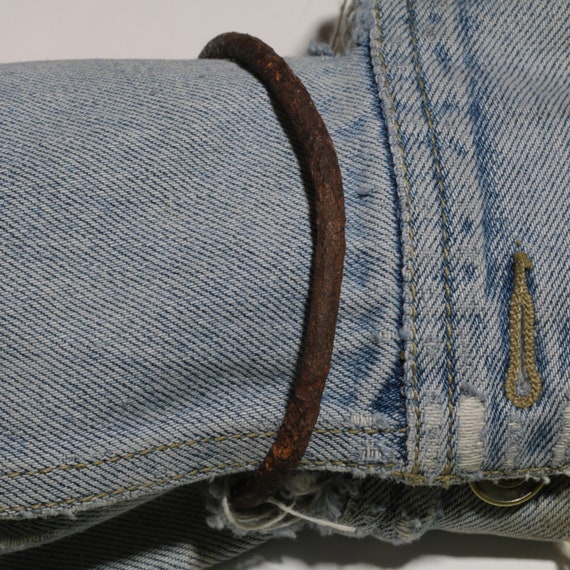 Antique Rusted Iron Bangle Bracelet: Reclaimed Fa… - image 8