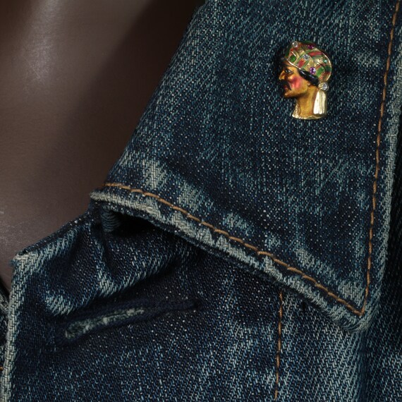 Antique vintage Arab Sheik stick pin/stickpin/lap… - image 9