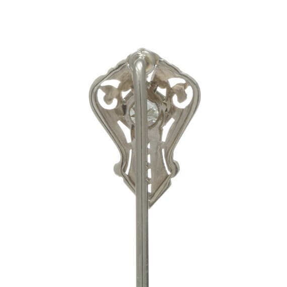 Art Deco vintage diamond stick pin/stickpin/lapel… - image 4