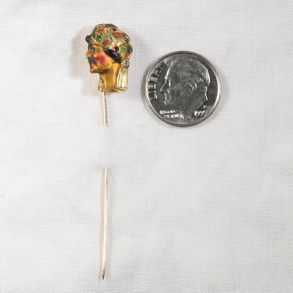 Antique vintage Arab Sheik stick pin/stickpin/lap… - image 8