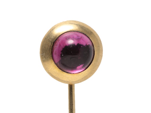 14kt antique vintage Amethyst stick pin/stickpin/… - image 1