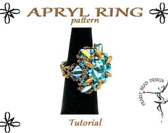 APRYL Ring with Silky beads pattern tutorial