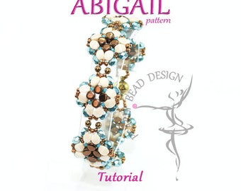 Abigail armbandpatroon tutorial met Pellet en Pinch kralen