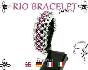 RIO bracelet pattern tutorial DIY from DiamonDuo (pdf e-book)