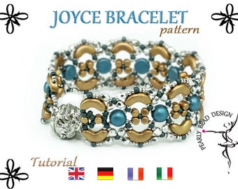 Joyce bracelet pattern tutorial from Arcos and Minos beads (pdf file)