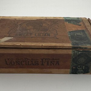 Vintage Cigar Box Sweet Lilian 1890s Havana Pennsylvania