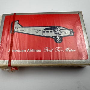 Vintage Ford American Fluglinien Spielkarten NOS