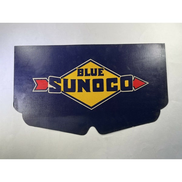 Vintage Sunoco Blue Mercury Made Winter Radiator Cover 1940s