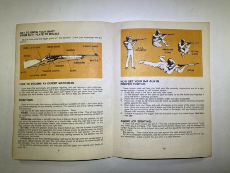 Vintage Daisy 840 BB Gun Instruction Manual Toy Advertising