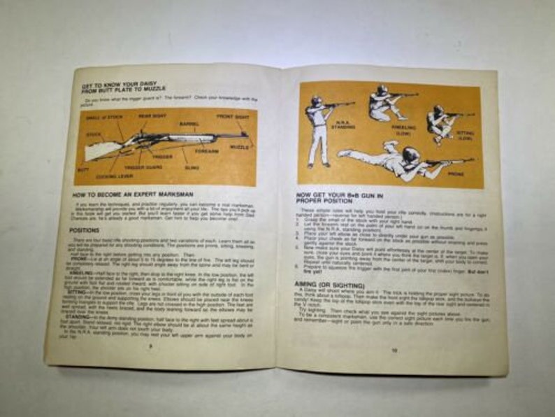 Vintage Daisy 840 BB Gun Instruction Manual Toy Advertising
