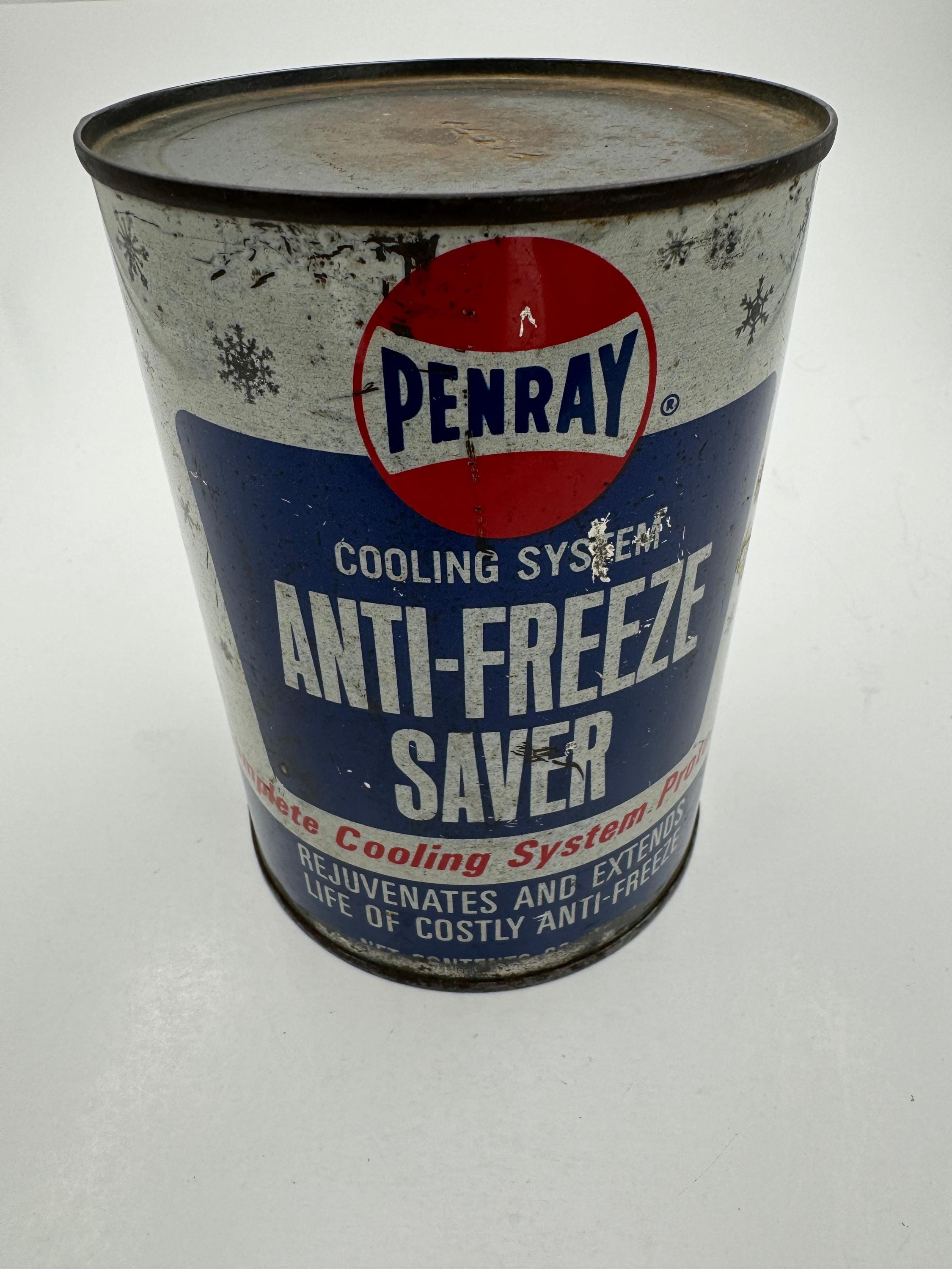 Vintage Oil Can Penray Anti-Freeze Full