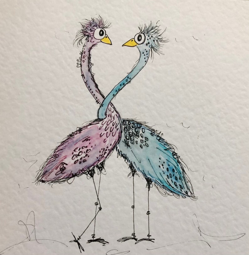 Quirky Love Birds
