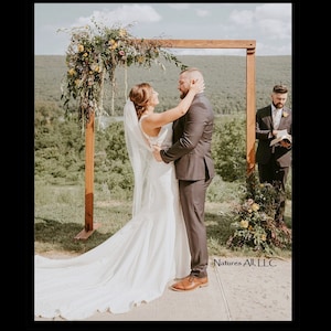 Wedding Arch/Wedding Arbor/Rustic Wedding Arch With Platform Stands Included/Indoor Or Outdoors/Country Wedding Backdrop/Provincial