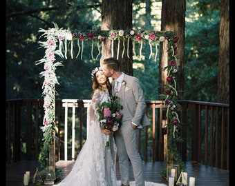 Wedding Arch Wedding Arbor Rustic Wedding Arch Complete Kit Etsy