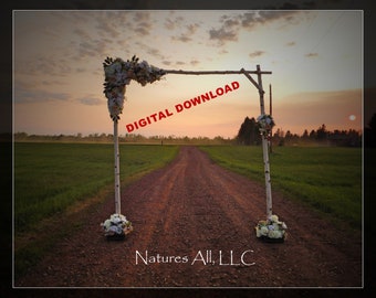Digital Download Diy Wedding Arch Plans Build Your Own Wedding Etsy