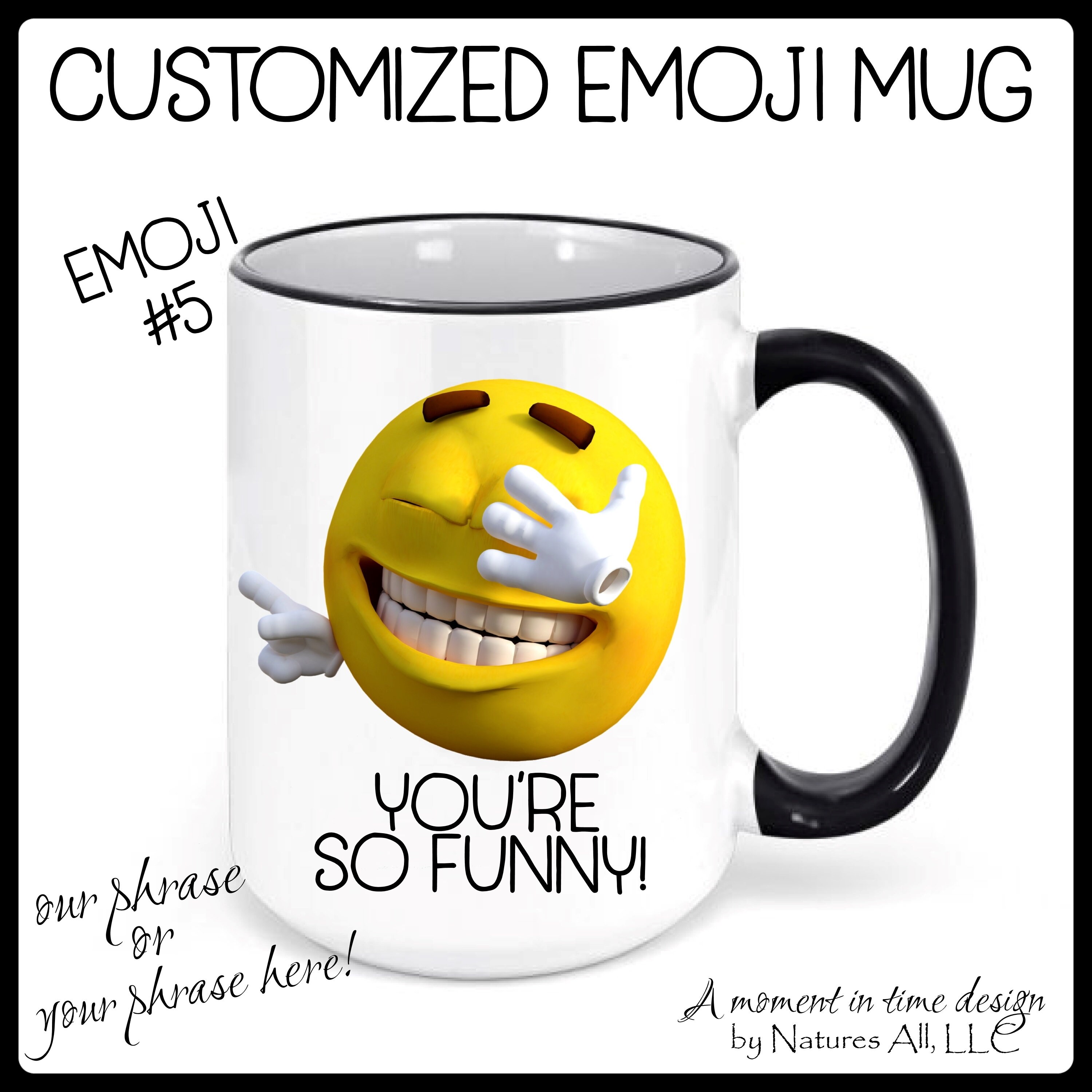 Customized Emoji Mug Personalize Your Emoji Funny Emoji - Etsy