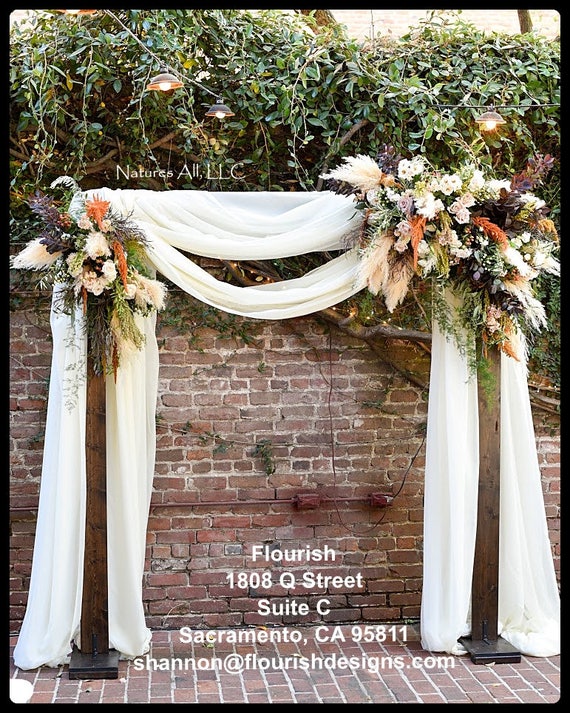 Wedding Arch Wedding Arbor Rustic Wedding Arch With Platform