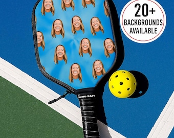 Pickleball Paddle Cover Gift Idea Protective Sports Sleeve Custom Photo Design Court Accessory Funny Player Present Personal Paddle Cover