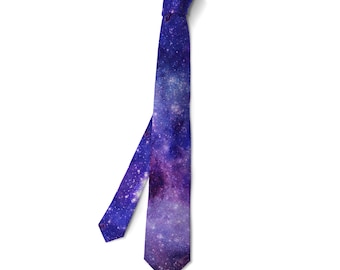 Galaxy High Quality Handmade Necktie | Perfect Gift For Any Occasion | Deep Space NASA Explore Rocket Nebula | Birthday/Anniversary