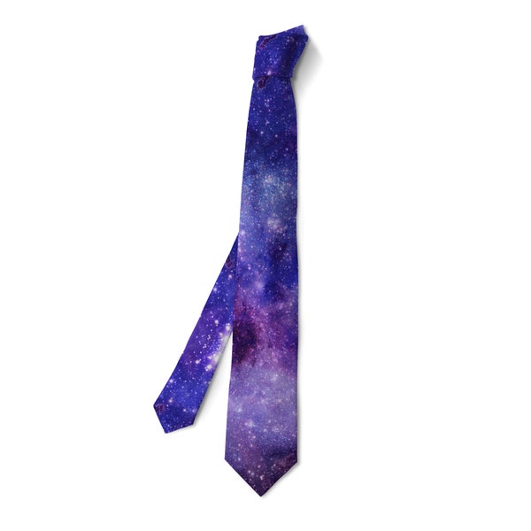 Galaxy High Quality Handmade Necktie | Perfect Gift For Any Occasion | Deep Space NASA Explore Rocket Nebula | Birthday/Anniversary