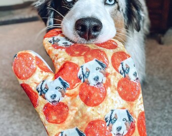 Custom Dog Oven Mitt Personalized Pet Photo Gift