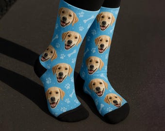 Custom Dog Printed Socks Personalized Photo Socks Custom Printed Picture Socks Funny Gift Socks for Dog Lovers Unique Custom Socks