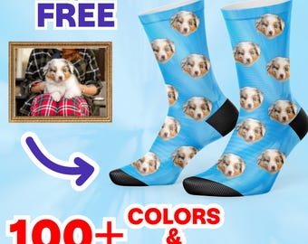 Custom Dog Printed Socks Customized Photo Socks Personalized Socks Custom Printed Socks Picture Socks Gift Socks