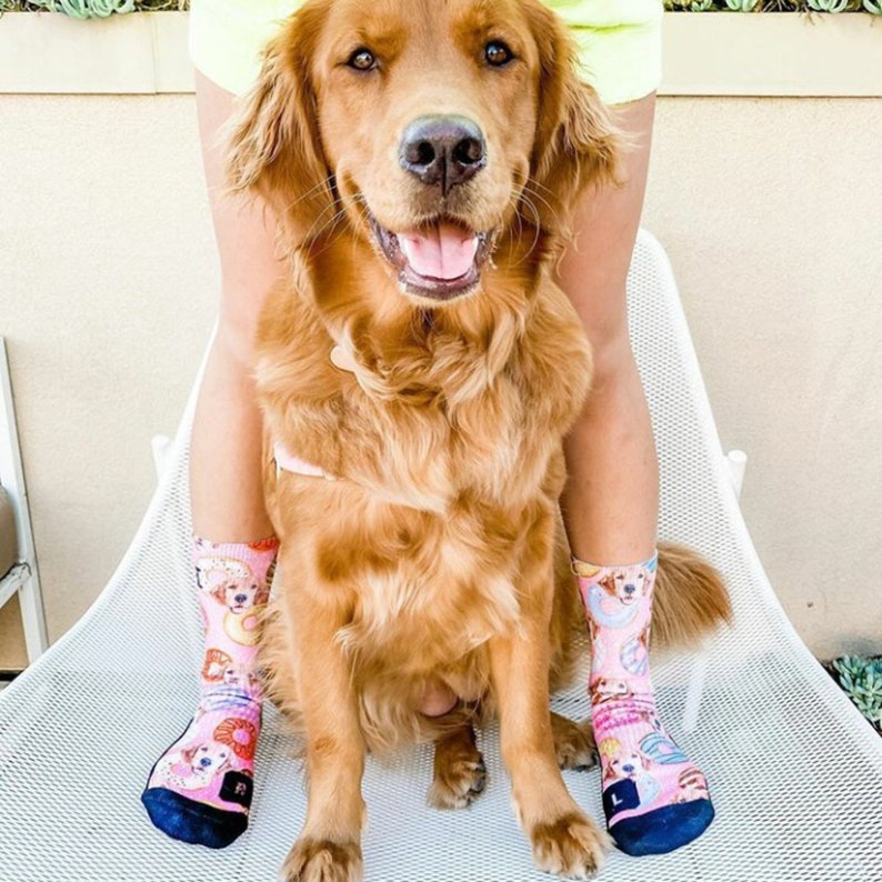 Customized Dog Socks Put Your Cute Dog on Custom Socks, Dog Lovers, Dog GIft, Dog Personalized, Dog Gift Socks,Fathers Day Gift,Graduation image 5