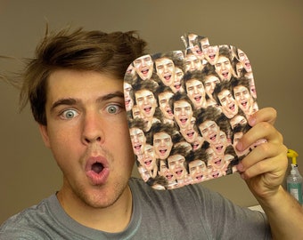 Custom Face Photo Pot Holder Personalized Kitchen Gift