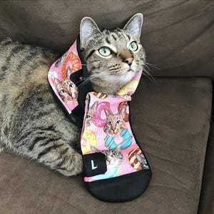 Custom Cat Printed Socks Customized Photo Socks Personalized Socks Custom Printed Socks Picture Socks Gift Socks image 4
