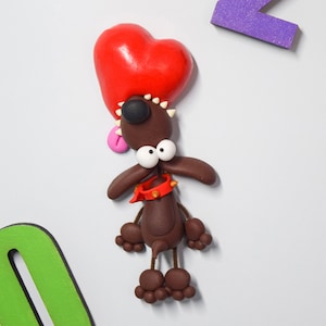 Fridge Magnet for Dog Lovers, Valentine's Gift