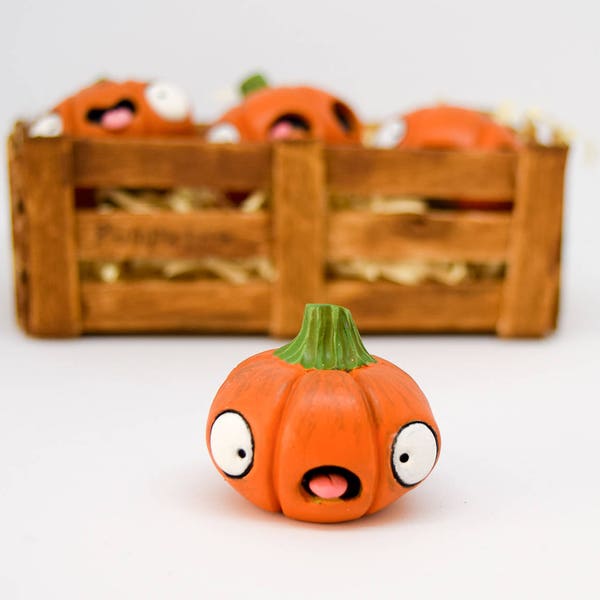 Shocked Pumpkin / Pumpkin / Halloween / Halloween Pumpkin / Halloween Gift / Kawaii Pumpkin / Halloween Decoration / Pumpkin Gift