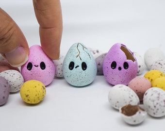 Easter Egg Basket Filler, Polymer Clay Figures, Easter Table Decor