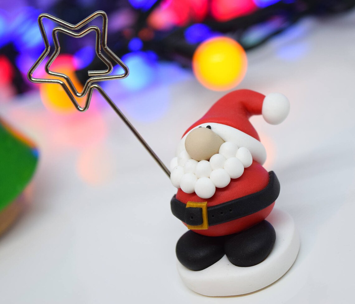 Christmas Table Name Holders Santa Table Decorations Name Etsy UK