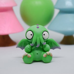 Cthulhu, Cthulhu Idol, Cthulhu Miniature, Polymer Clay Figure image 1