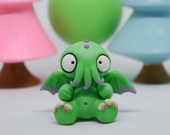 Cthulhu, Cthulhu Idol, Cthulhu Miniature, Polymer Clay Figure