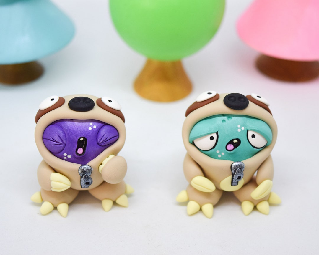Sloth Shelf Ornament, Cute Monster Figurine - Etsy