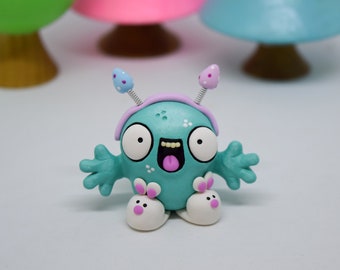 Easter Figurine, Monster Figure, Shelf Ornament, Polymer Clay Figure