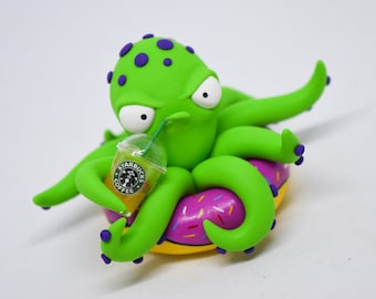 Handmade Kraken Figurine, Mythical Beast, Desk Buddy
