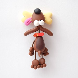 Dog Fridge Magnet, Danglin&#39; Dog, Gift for Dog Lover