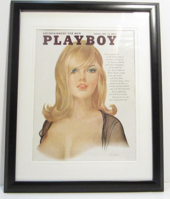 Vine Playboy Magazine Cover Matted Framed March | Etsy Vine Playboy Magazine Cover Matted Framed March | Etsy