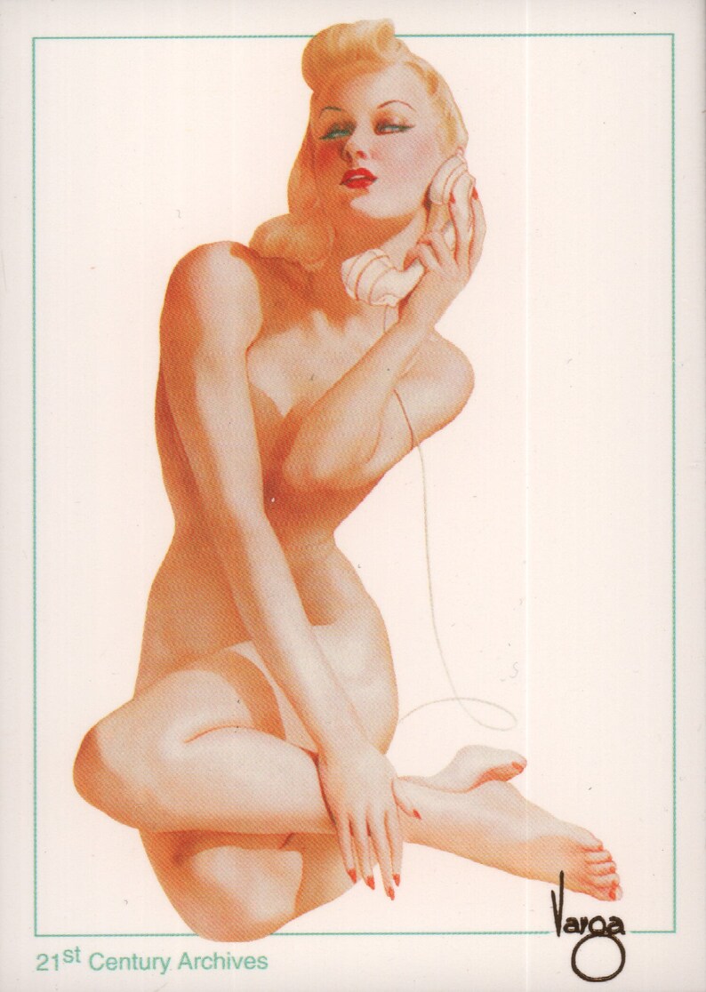 Calendar Mail Away Card #N1 April 1941 Gatefold 21st Century Archives 1995 Alberto Vargas Trading Card