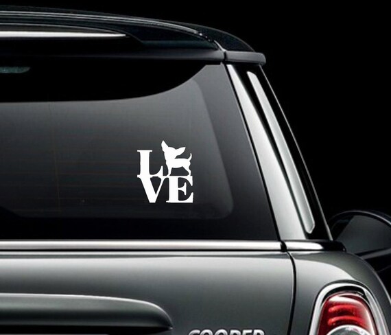 Teacup Chihuahua Vinyl Decal Car Window Laptop Dog Silhouette Sticker - Kandy Vinyl Shop Teacup Chihuahua Vinyl Decal Car Window Laptop Dog Silhouette Sticker - Kandy Vinyl Shop