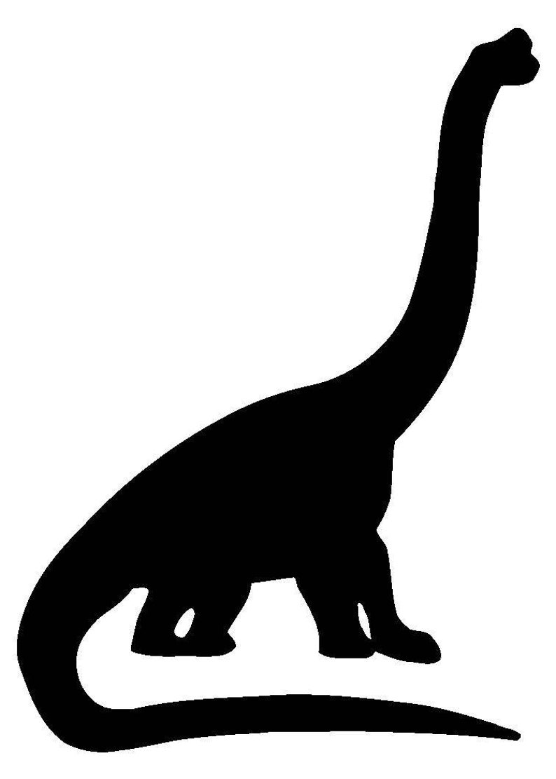 Brontosaurus Dinosaur Door Sticker Decal Funny Humour Intel | Etsy