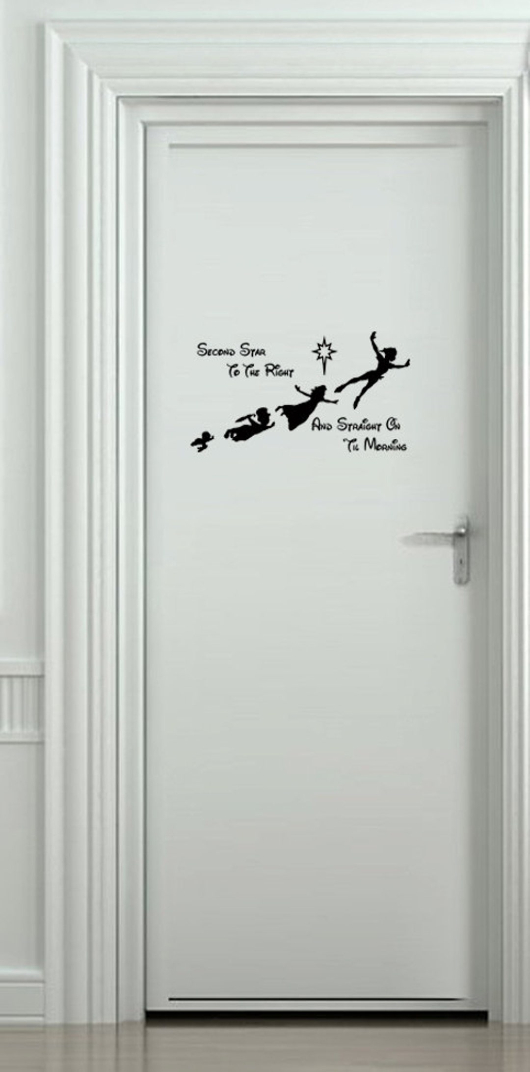 Peter Pan Second Star to the Right and Straight on Till Morning Door ...