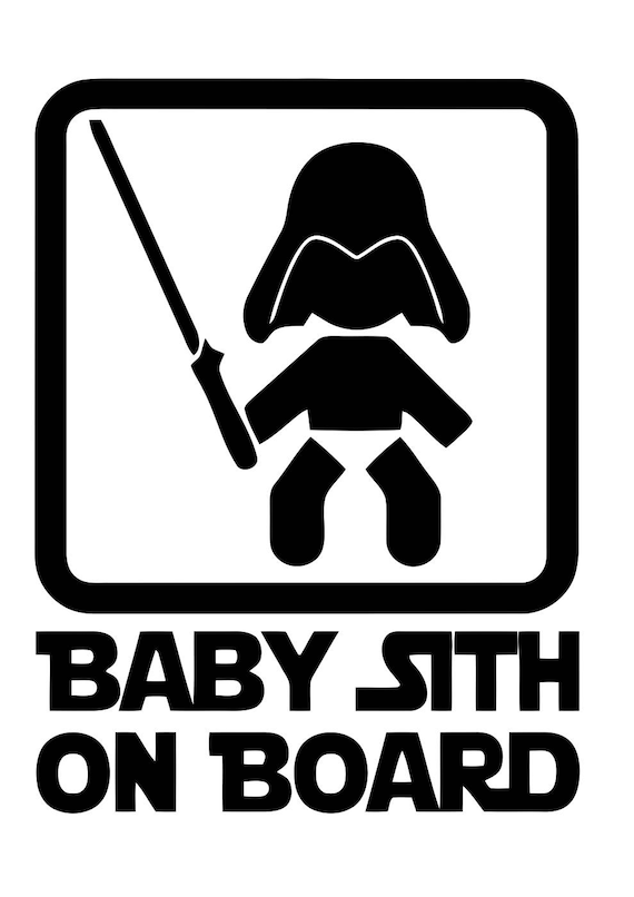 Darth vader baby clearance on board